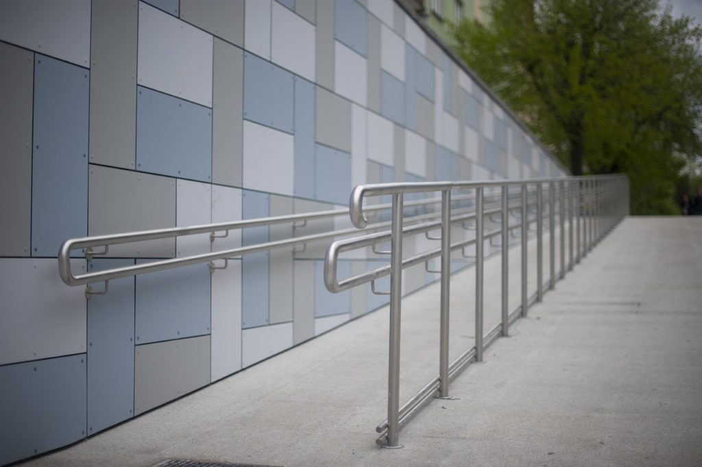 ADA compliant ramp made of concrete