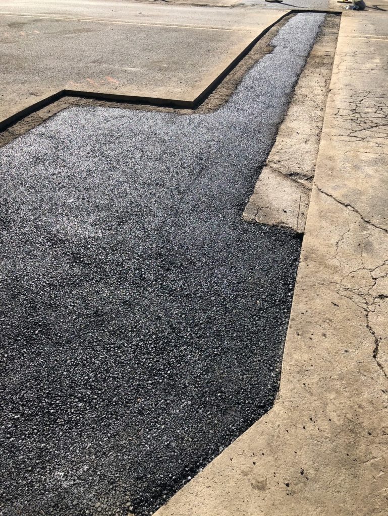 Asphalt patching by Bridge City Concrete and Asphalt